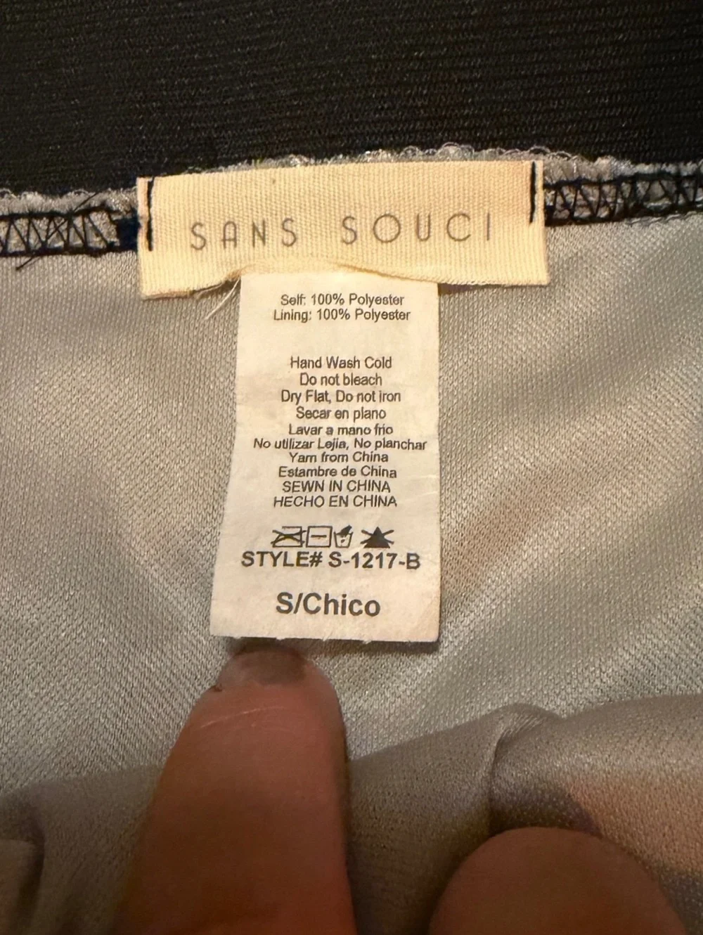 Sans Souci Small Sequin Leopard Mini Skirt Blue Silver Black